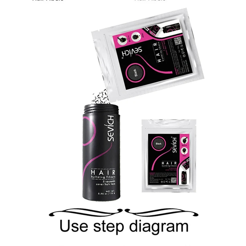 Instant Hair Growth Fiber Powder