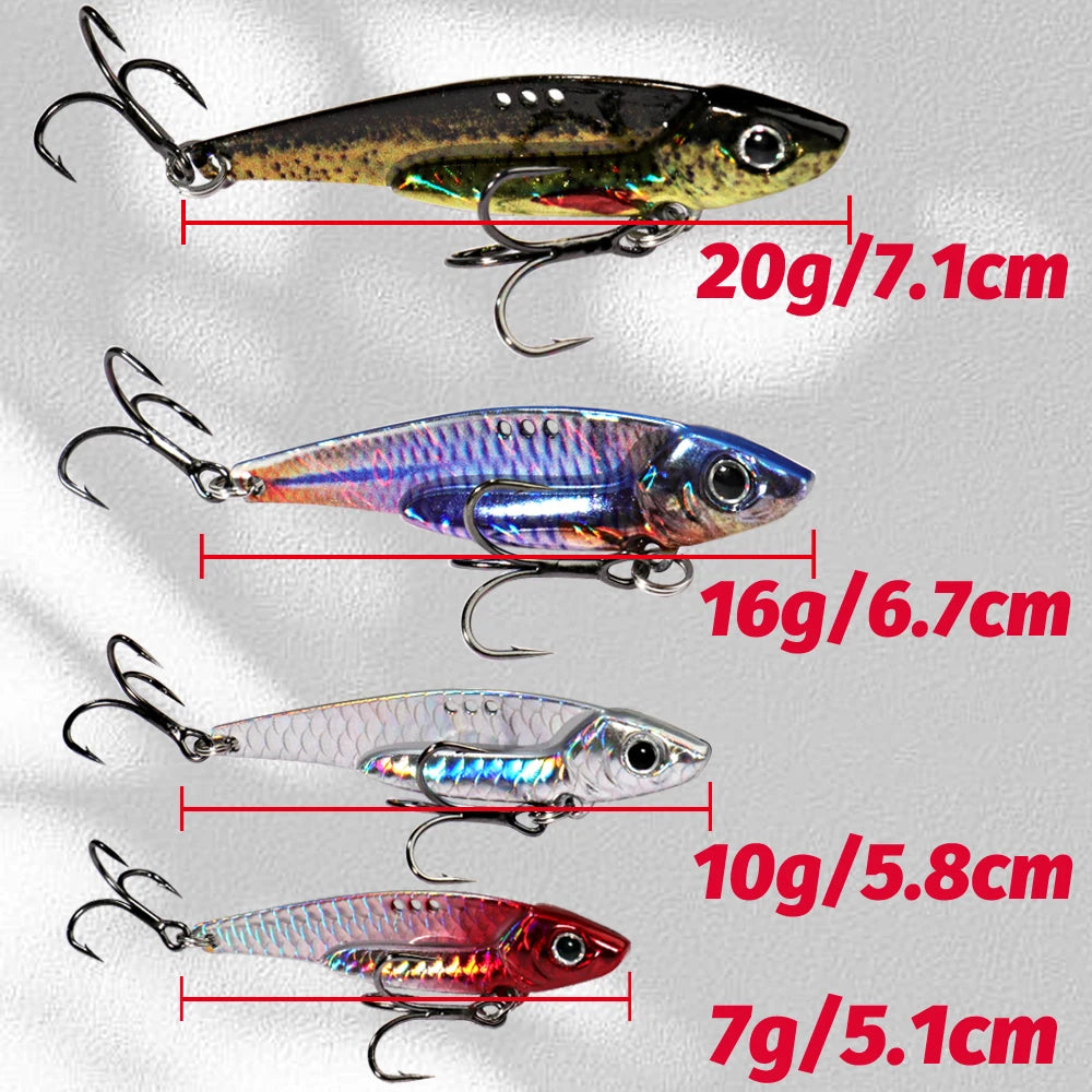 Metal Sinking Blade Treble Hook