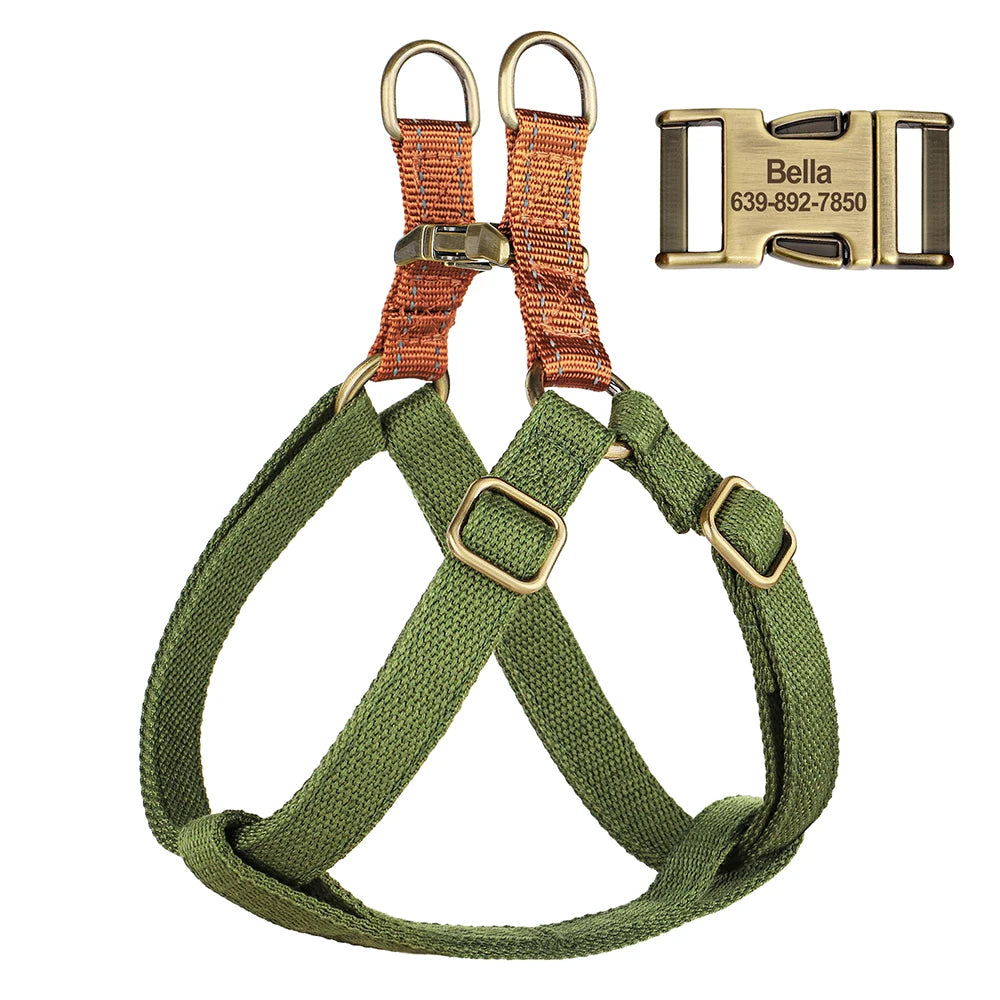 Dog Reflective Custom Nylon Harness Vest