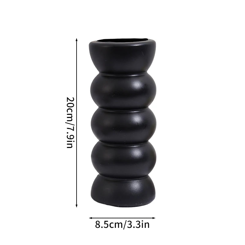 Imitation Ceramic Flower Bottle Nordic Vase