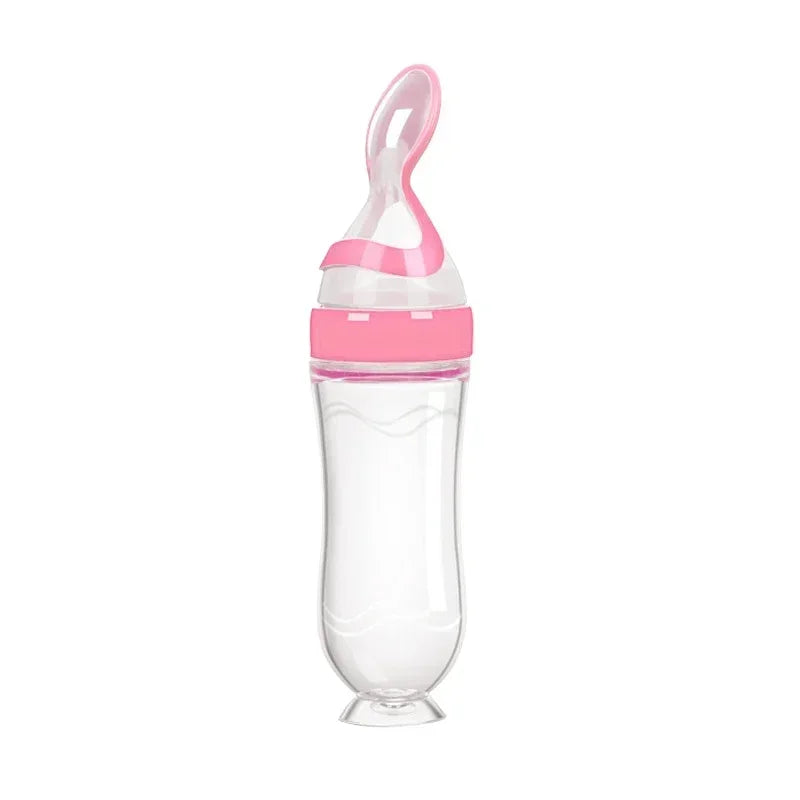Baby Silicone Squeeze Feeding Spoon