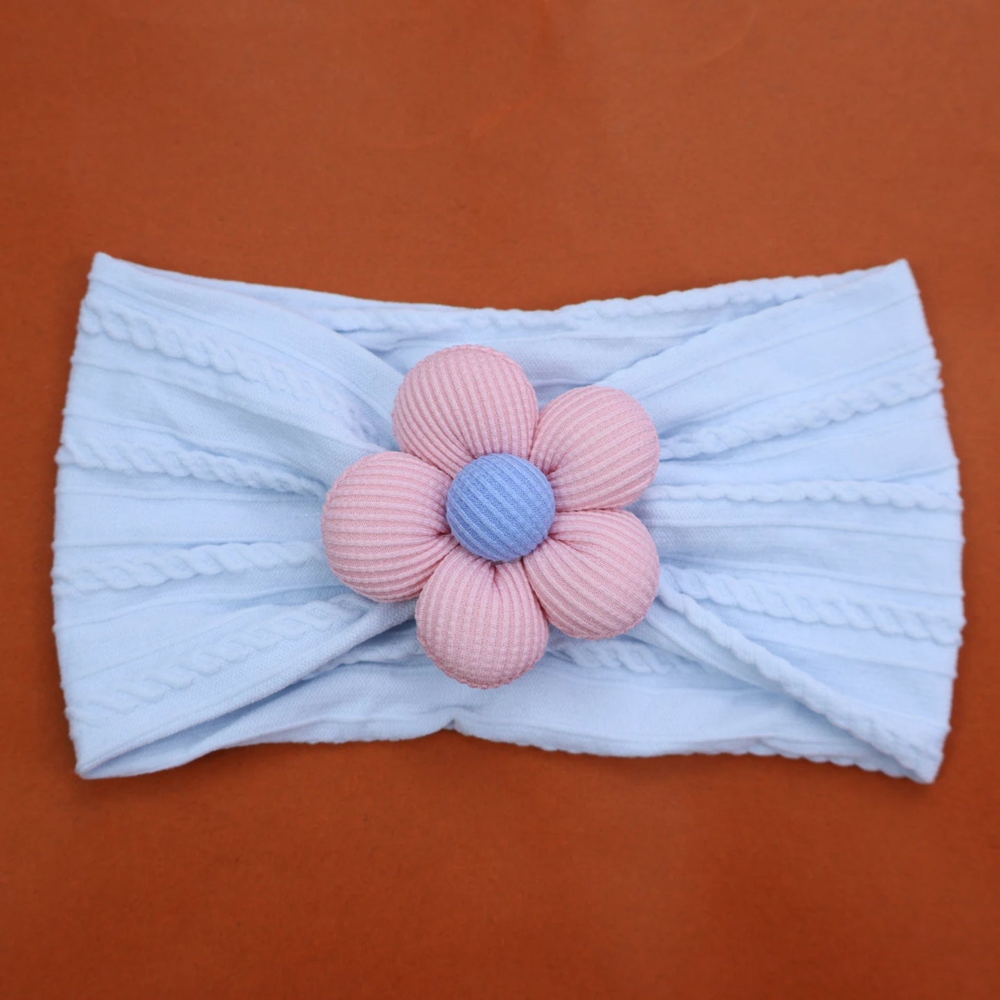 Baby Soft Elastic Flower Nylon Hairband