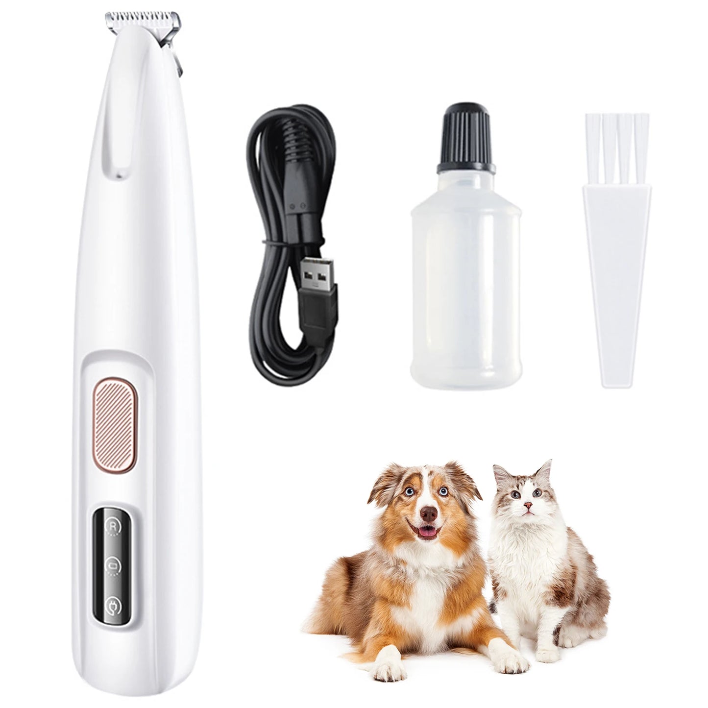 Pet LED Light Rechargeable Paw Trimmer