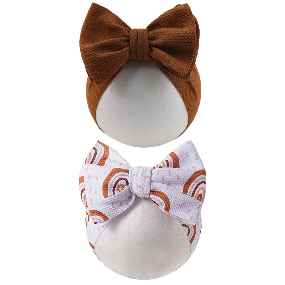 Baby Lepoard Flower Pirnt Bullet Headband