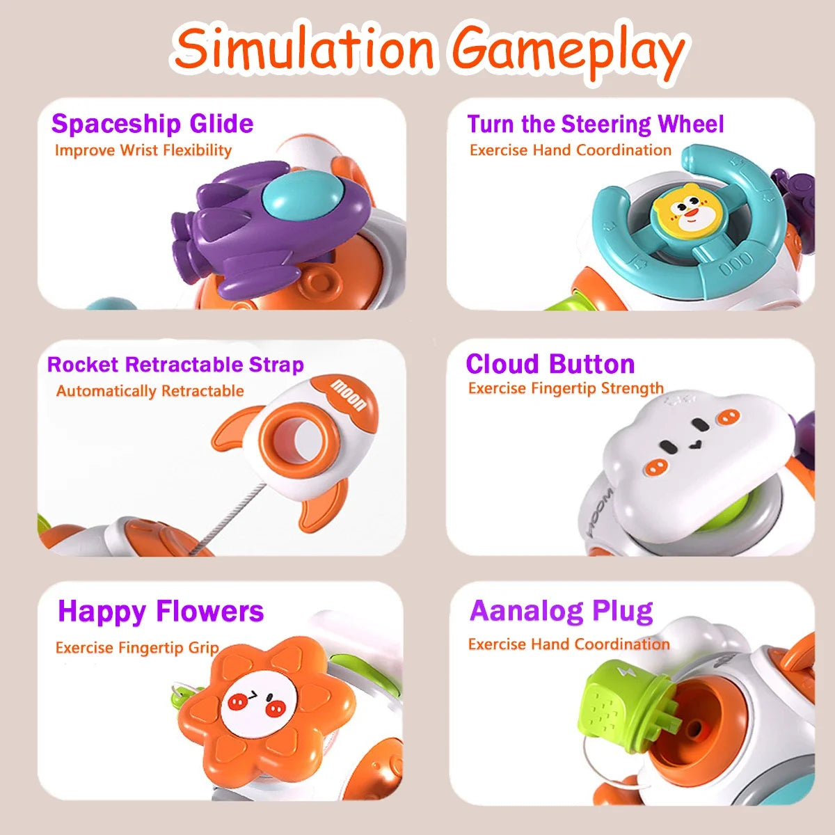 Kids Educational Cube Hand Box Toy