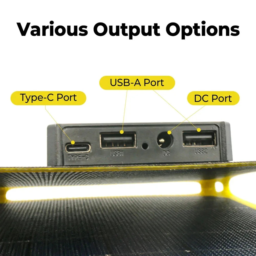 Camping Hiking Solar Charging USB Battery