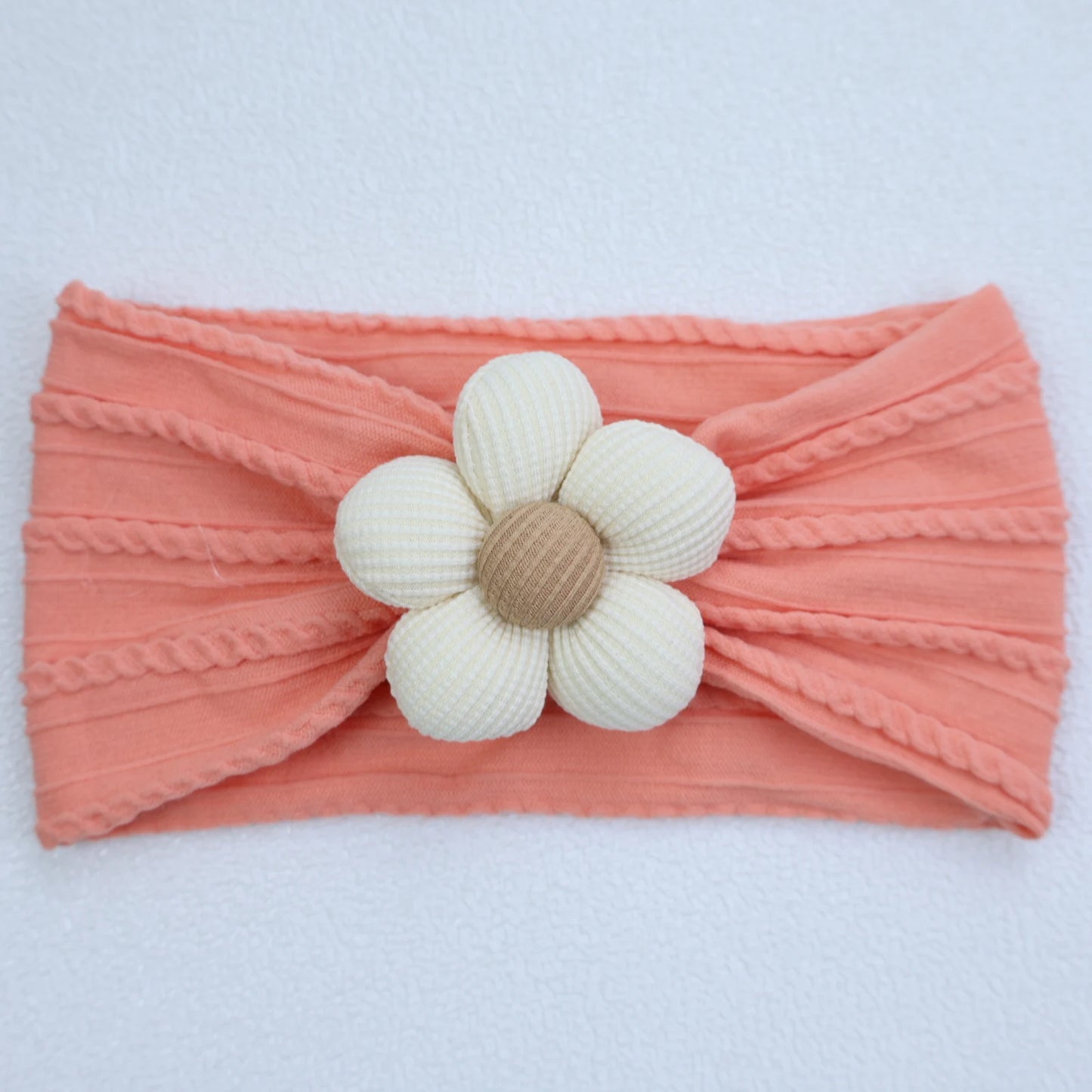Baby Soft Elastic Flower Nylon Hairband