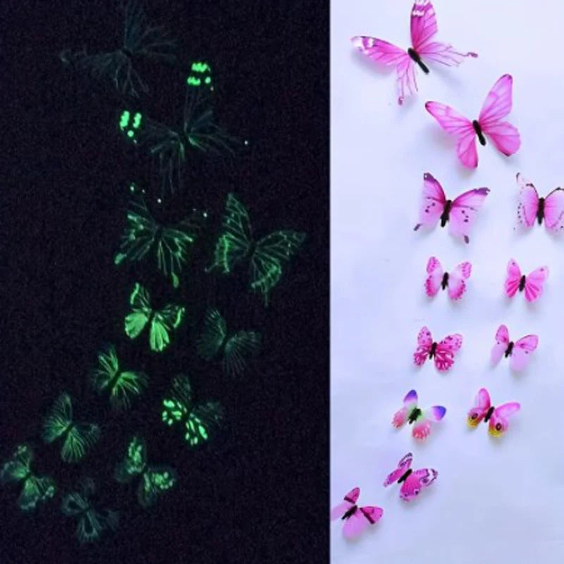 3D Luminous Butterfly Creative Wall Sticker