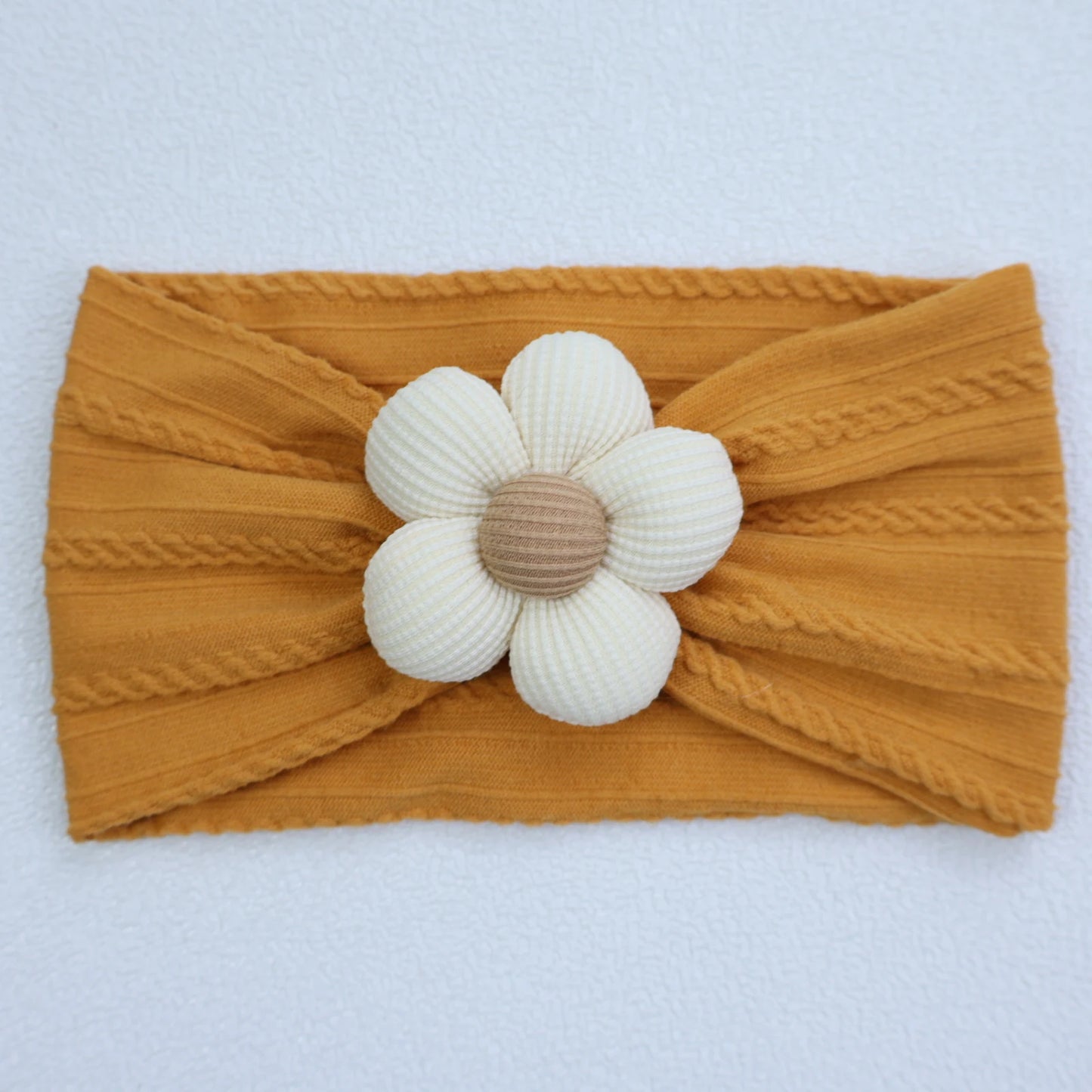 Baby Soft Elastic Flower Nylon Hairband
