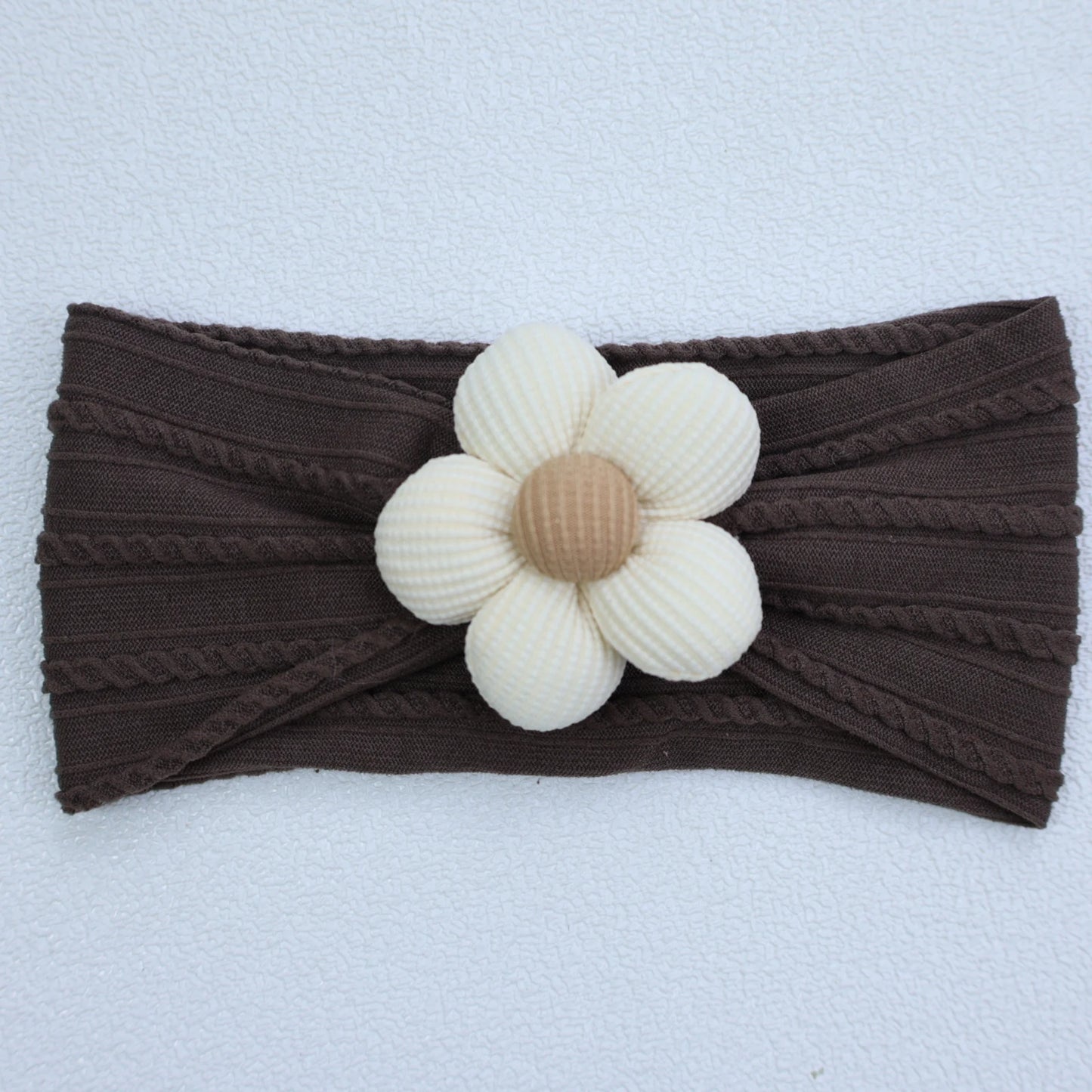 Baby Soft Elastic Flower Nylon Hairband