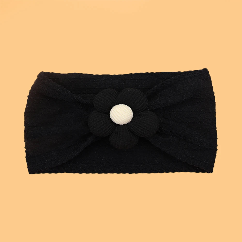 Baby Soft Elastic Flower Nylon Hairband