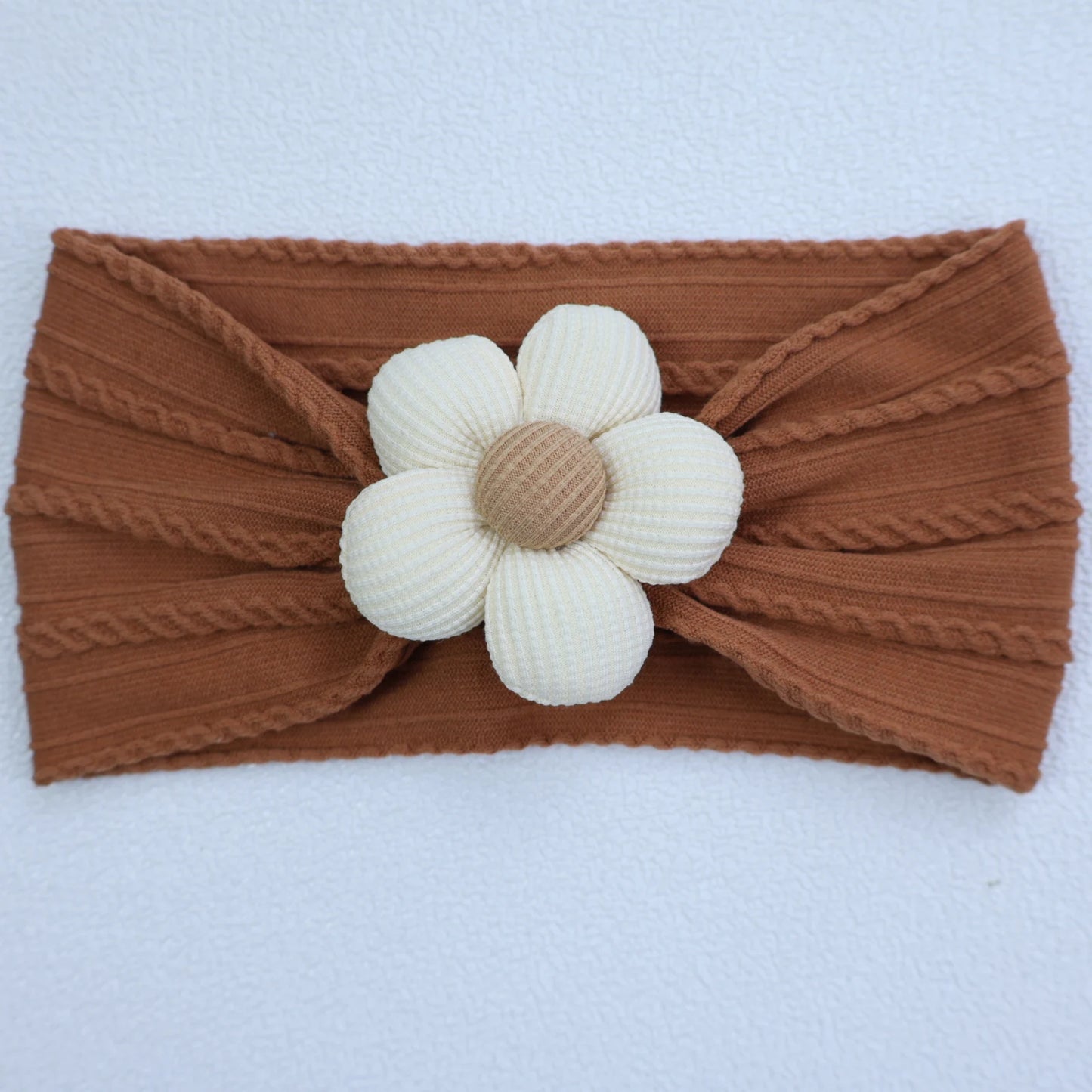 Baby Soft Elastic Flower Nylon Hairband