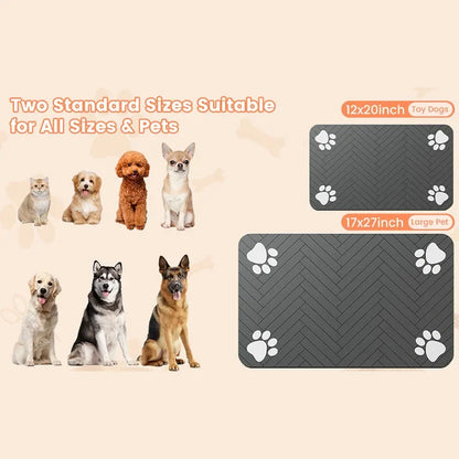 Dog Quick Dry Waterproof Food Bowl Mat
