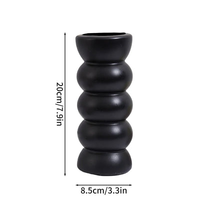 Imitation Ceramic Flower Bottle Nordic Vase