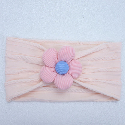 Baby Soft Elastic  Flower Nylon Hairband