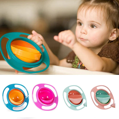 Baby 360 Degree Rotate Spill-Proof Bowl