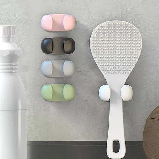 Kitchen Wall-Mounted Cooker Spoon Holder