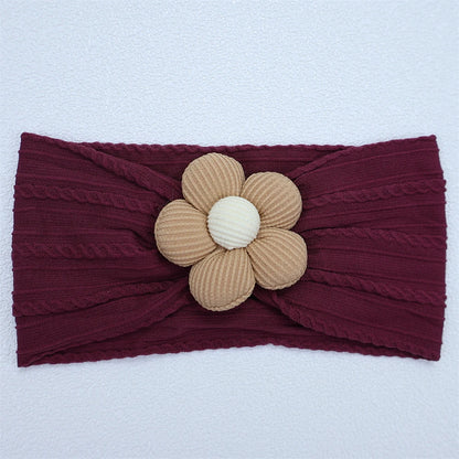 Baby Soft Elastic  Flower Nylon Hairband