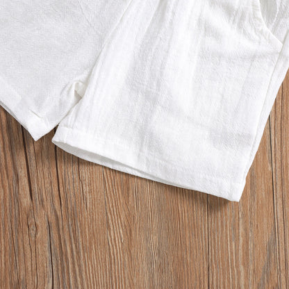 Baby Solid Turn-Down Collar Shirt
