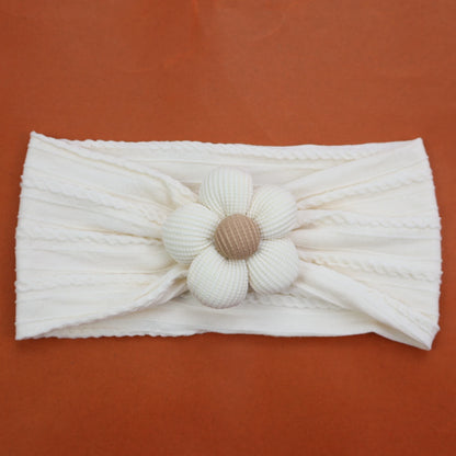 Baby Soft Elastic  Flower Nylon Hairband