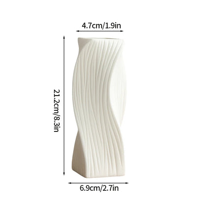 Imitation Ceramic Flower Bottle Nordic Vase