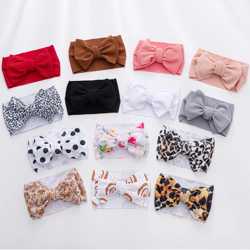 Baby Lepoard Flower Pirnt Bullet Headband