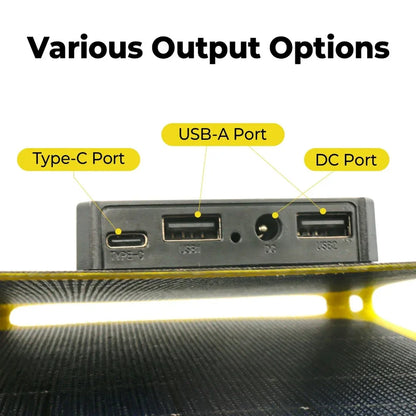 Camping Hiking Solar Charging USB Battery