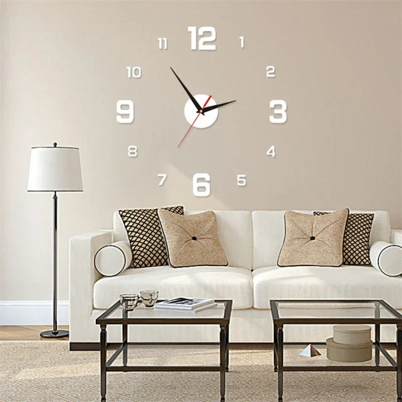 3D Luminous DIY Digital Clock Wall Sticker