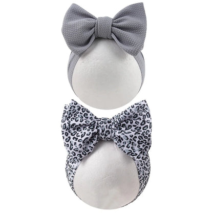 Baby Lepoard Flower Pirnt Bullet Headband