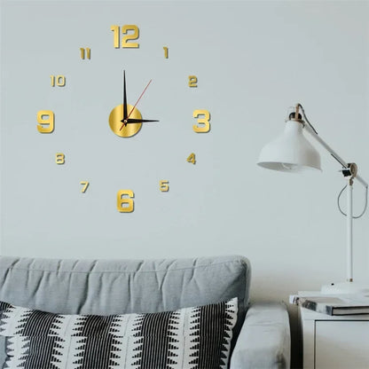 3D Luminous DIY Digital Clock Wall Sticker