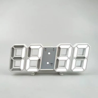 3D LED Digital Alarm Wall Clock