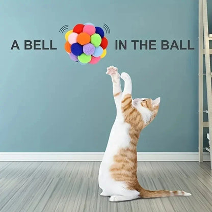 Cat Plush Elastic Ball Toy